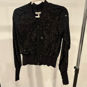 Kookai Sequin Bomber Jacket